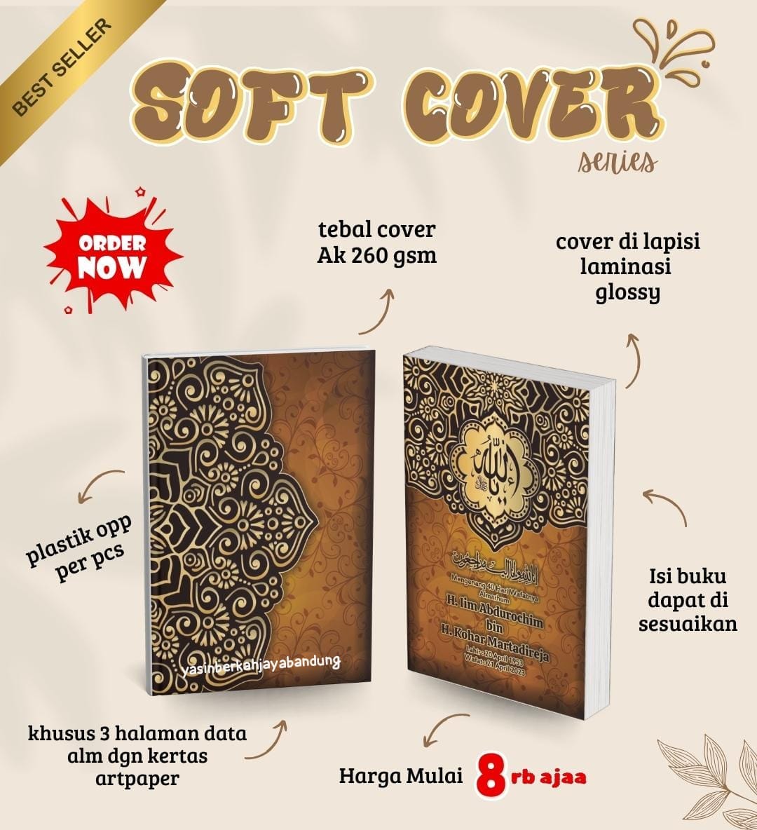 Custom Softcover #2 | Buku Yasin dan Tahlil