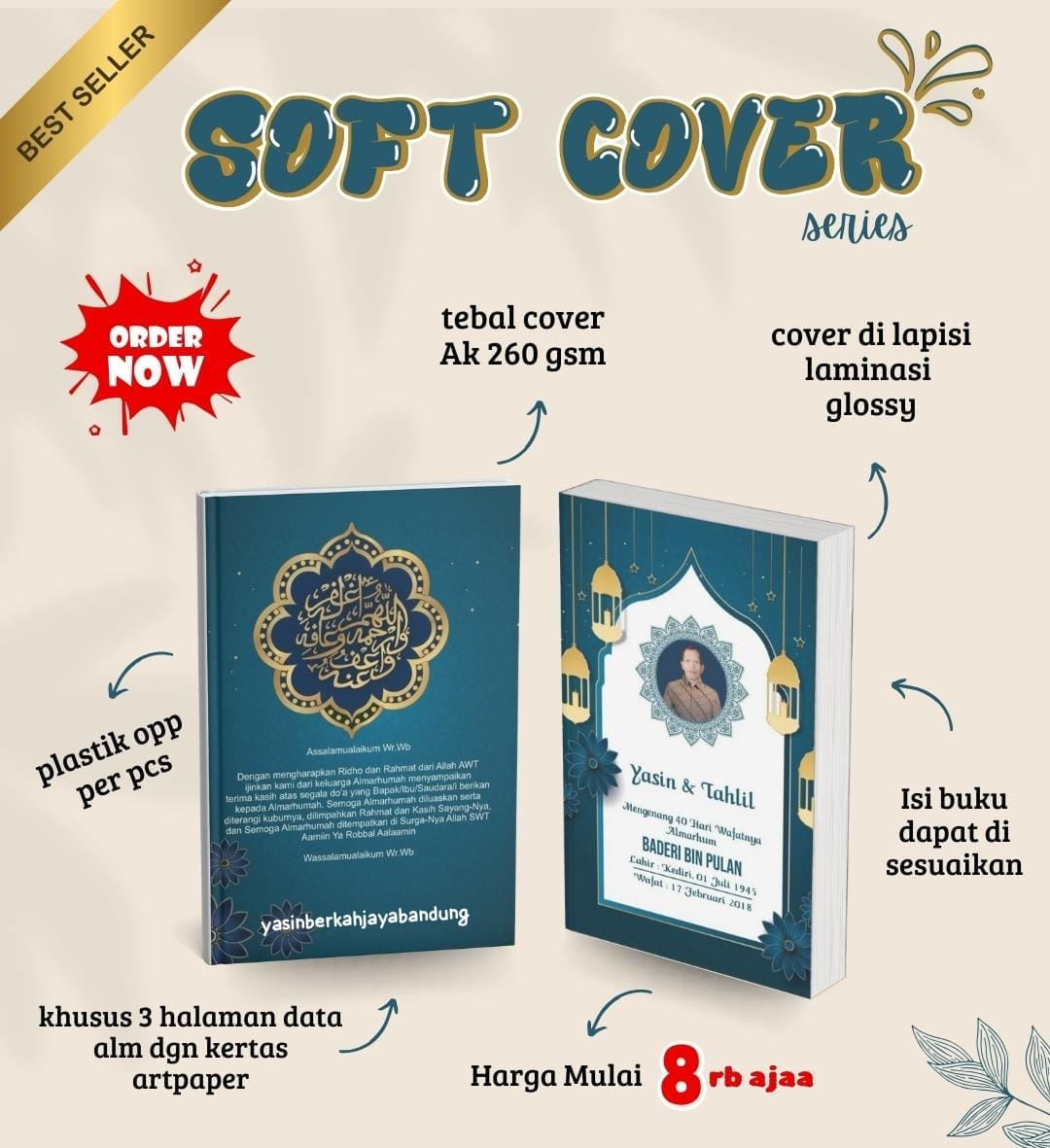 Custom Softcover #2 | Buku Yasin dan Tahlil - Image 2