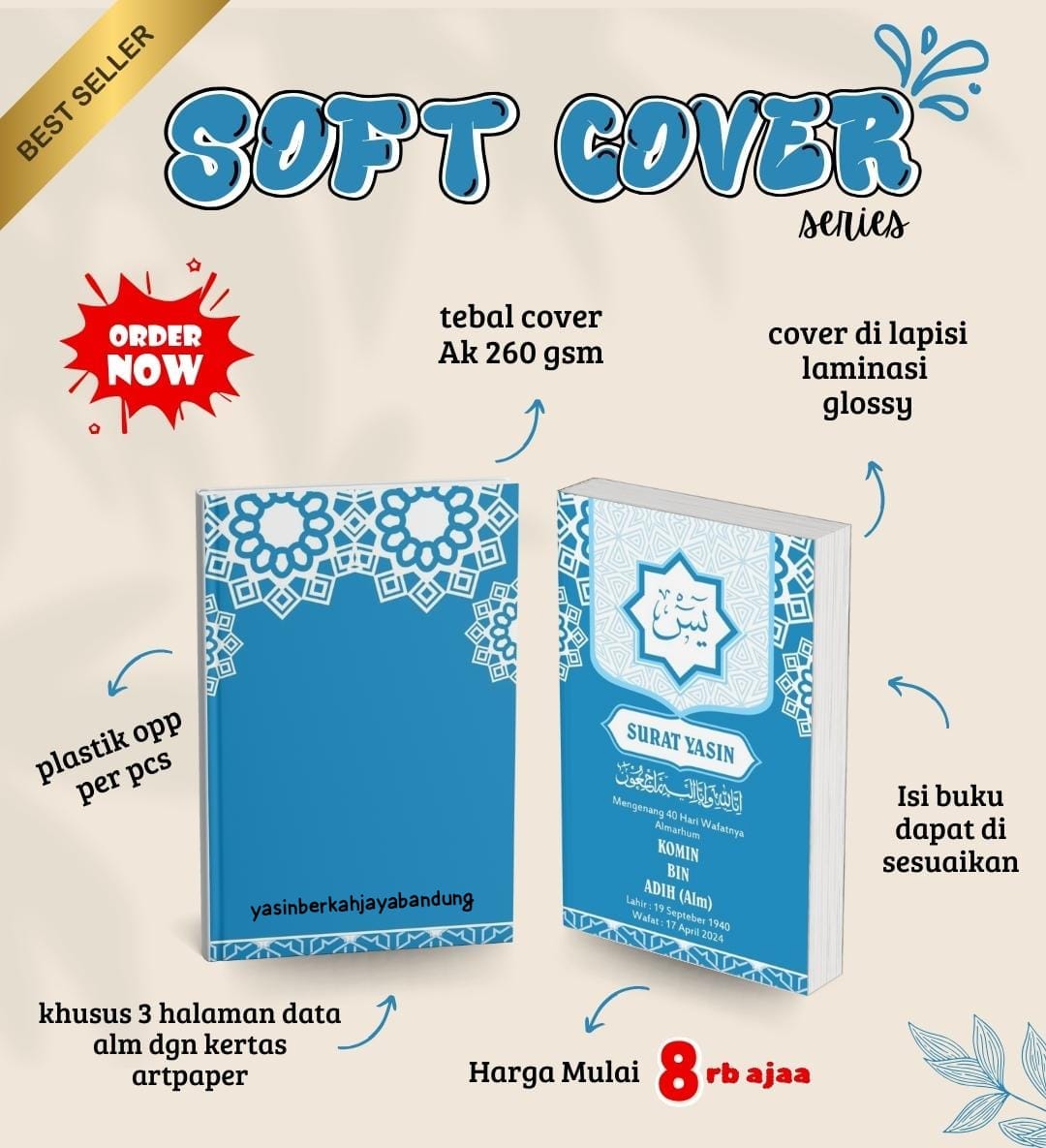 Custom Softcover #2 | Buku Yasin dan Tahlil - Image 3