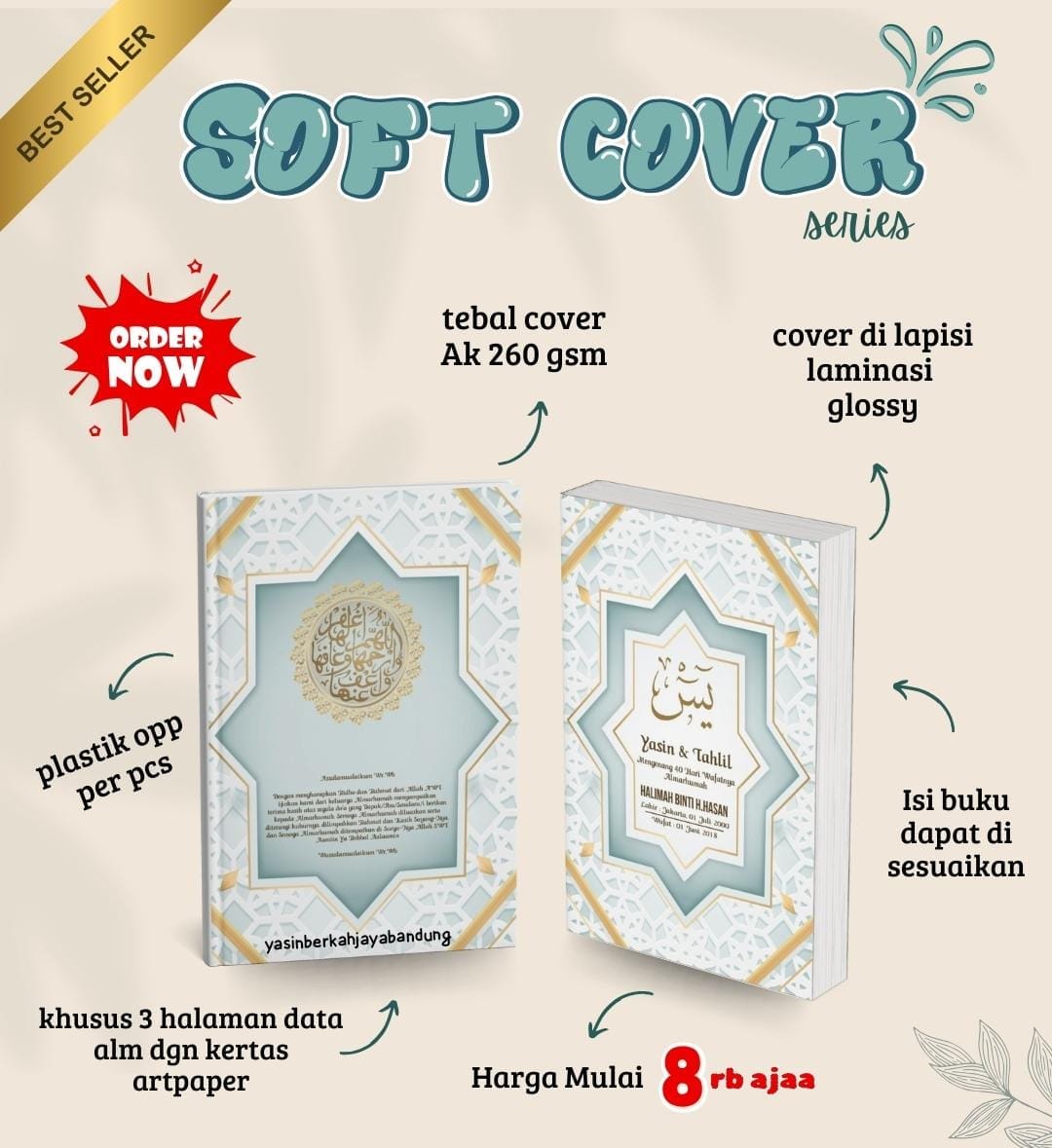 Custom Softcover #2 | Buku Yasin dan Tahlil - Image 4