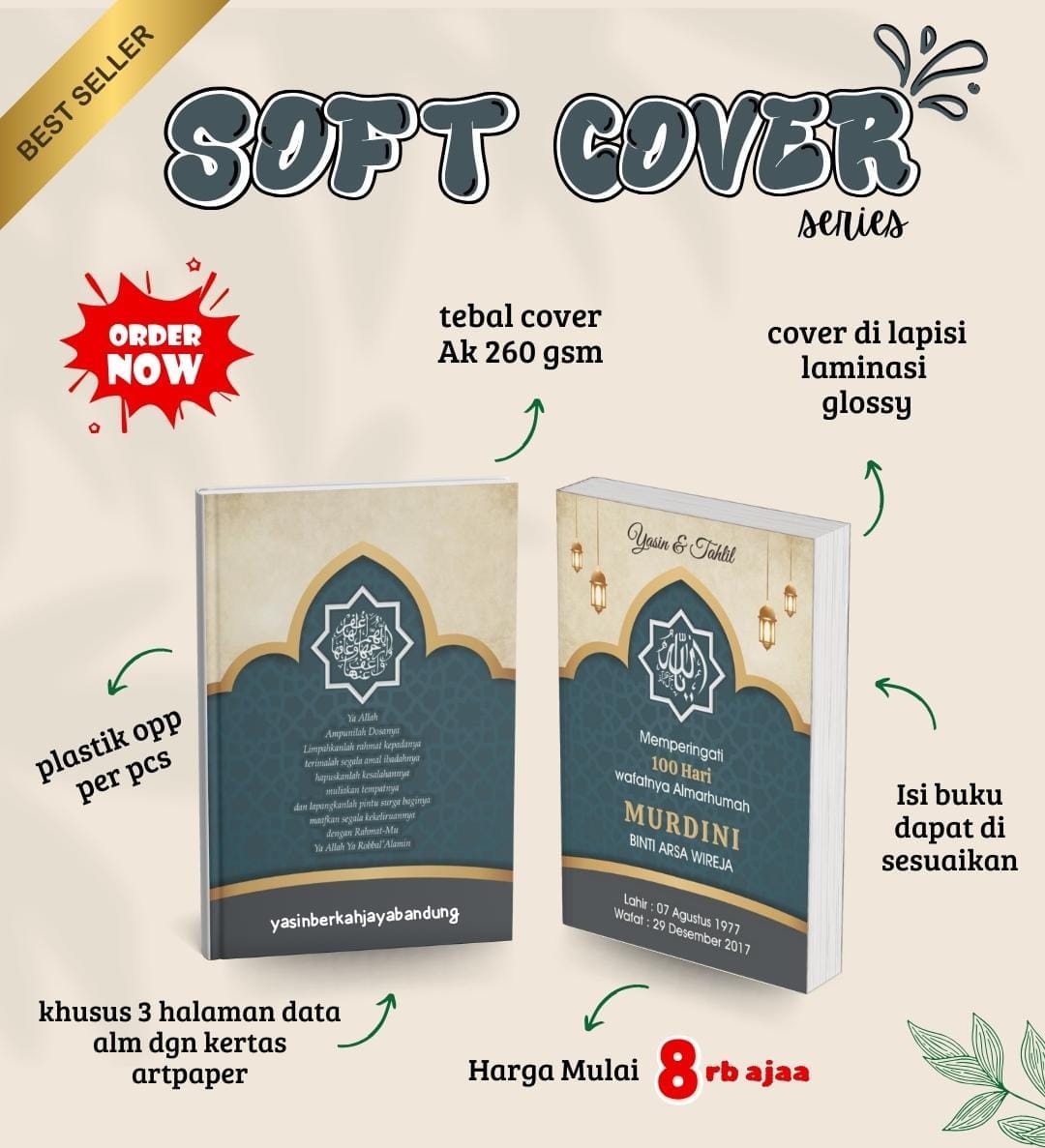 Custom Softcover #4 | Buku Yasin dan Tahlil