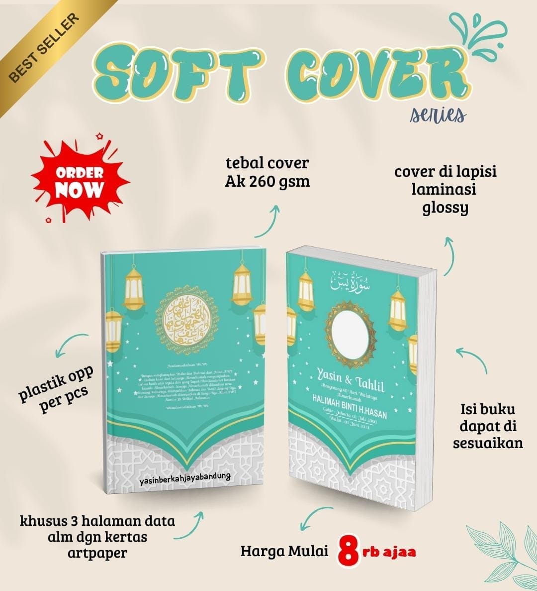 Custom Softcover #4 | Buku Yasin dan Tahlil