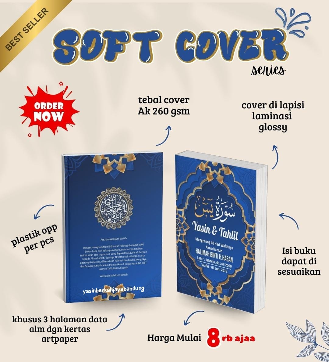 Custom Softcover #4 | Buku Yasin dan Tahlil