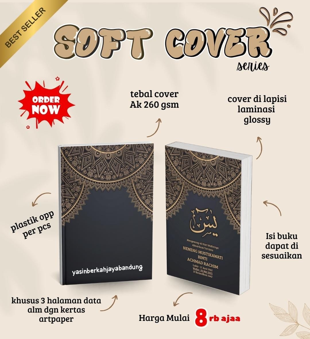 Custom Softcover #4 | Buku Yasin dan Tahlil