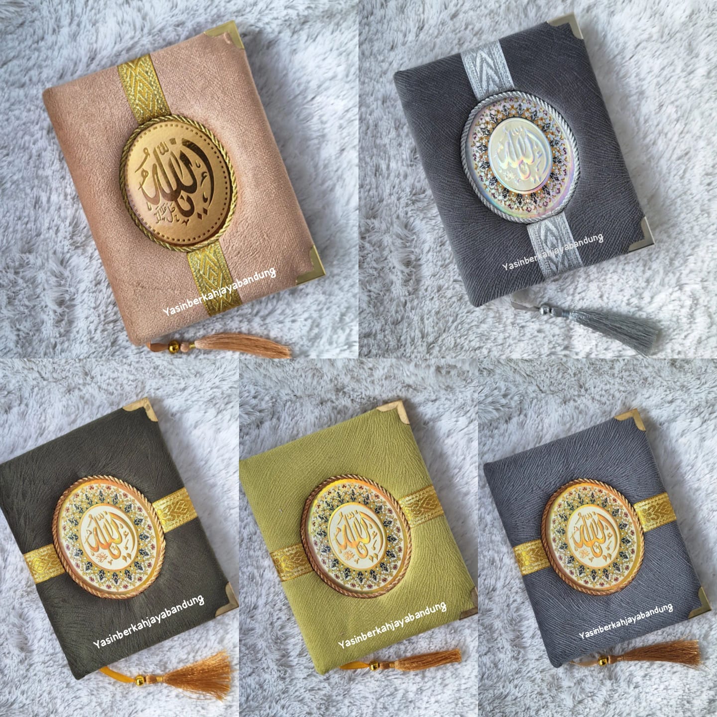 Buku Yasin dan Tahlil Hard Cover Bludru Busa List Vitta